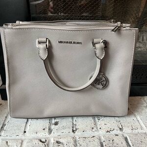 Michael Kors Light Gray Tote Bag